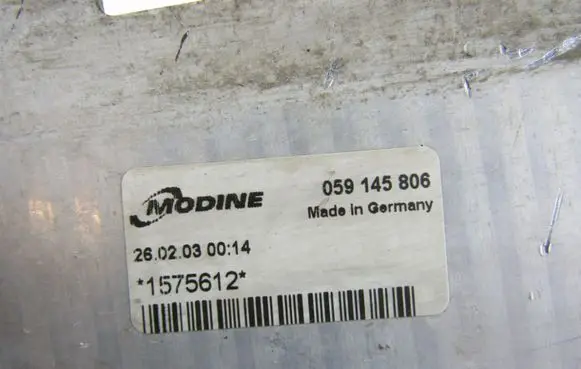 Volkswagen PASSAT B5.5 Intercooler radiator 059145806