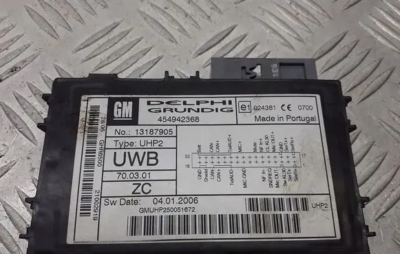 Opel Vectra C Voice control module 13187905