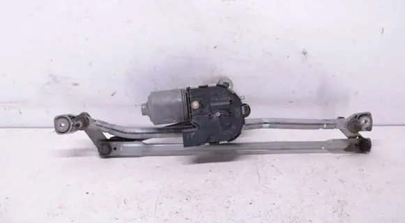 Front wiper linkage and motor