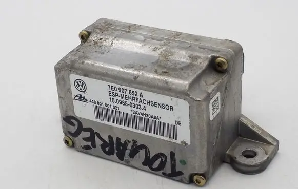 Volkswagen Touareg I ESP acceleration yaw rate sensor 7E0907652A 10098503034