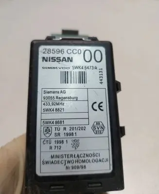 Nissan X-Trail T30 Door central lock control unit/module 28596CC0 5WK48821 5WK46473A
