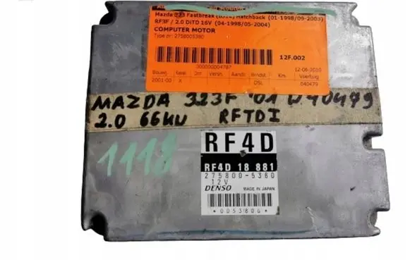 Mazda 323 Engine ECU kit and lock set RF4D18881 RF4D18881 275800-5380