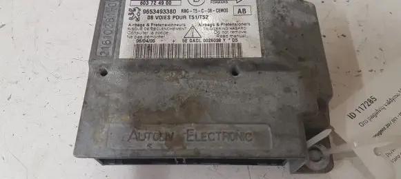 Peugeot 307 Airbag control unit/module 603724900 9653493380 216102810