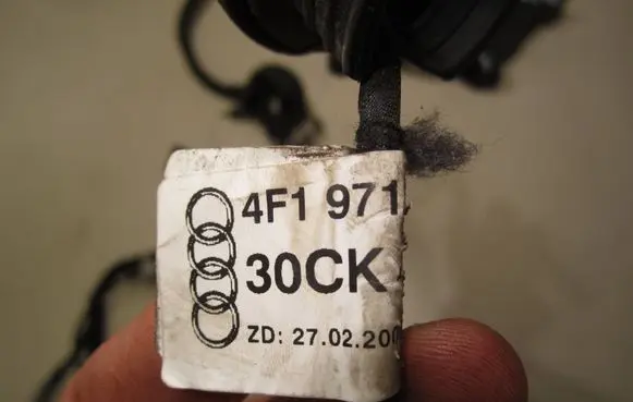 Audi A6 S6 C6 4F Front door wiring loom 4F1971030CK 30CK