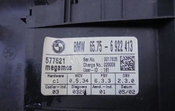 BMW 7 E65 E66 Other control units/modules