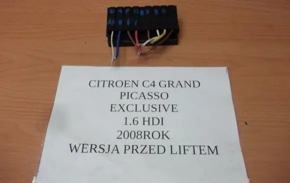 Citroen C4 Grand Picasso Fuse box set