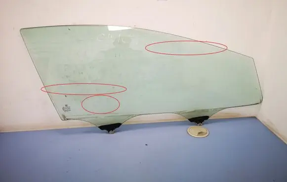 Honda Civic IX Front door window glass four-door E643R00049 43R00049 DOT24M25AS2