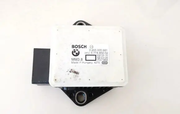 BMW 5 E60 E61 ESP acceleration yaw rate sensor 0265005681 5452677460202