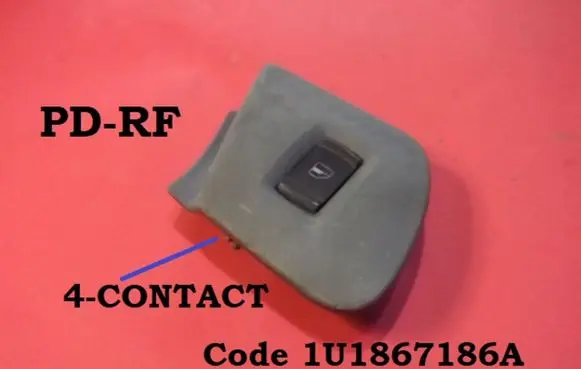 Skoda Octavia Mk1 (1U) Electric window control switch 1U1867186A