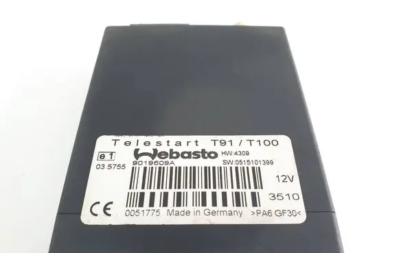 Volkswagen Transporter - Caravelle T5 Auxiliary heating control unit/module 9019509A 0515101399 T91T100