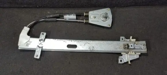 Sliding door window regulator with motor