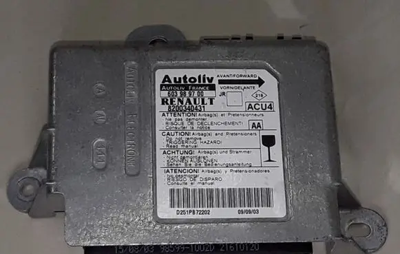 Renault Scenic II - Grand scenic II Airbag control unit/module 8200340431 603989700