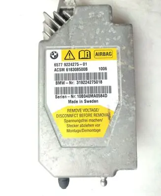 BMW 5 GT F07 Airbag control unit/module 9224275 618308500B