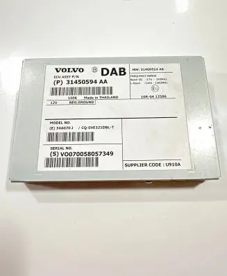 Volvo V70 Sound amplifier 31450594AA 31409514 CQQVE321DBLT