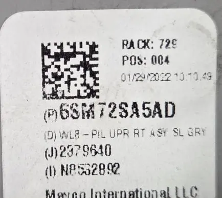 Jeep Grand Cherokee WL (B) Pillar trim (exterior) 6SM72SA5AD 2379640 MR532892