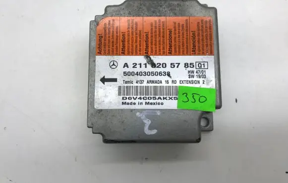 Mercedes-Benz E W211 Airbag control unit/module A2118205785 500403050638 D6V4005AKX5
