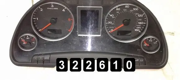 Audi A4 S4 B6 8E 8H Speedometer (instrument cluster) 0263626092