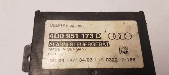 Audi A6 S6 C5 4B Alarm control unit/module 4D0951173D