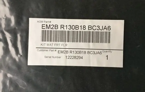 Ford Edge II Car floor mat set 12228294 BC3JA6