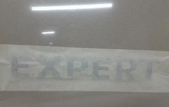 Peugeot Expert Rear door emblem/model letters 98345379VD