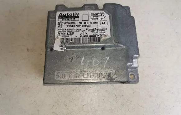 Peugeot 407 Airbag control unit/module 9655880880