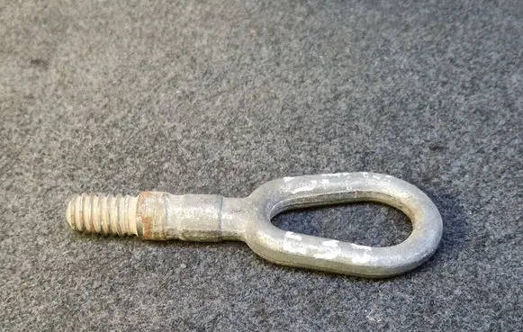Towing hook eye