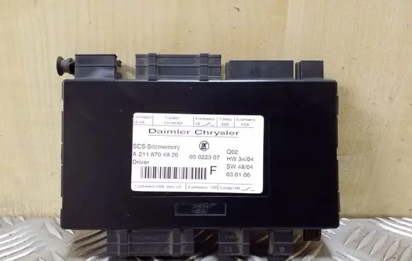 Mercedes-Benz ML W164 Seat control module A2118704926 05022307