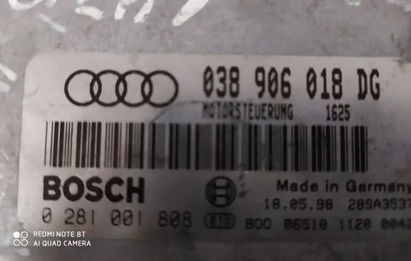 Audi A6 S6 C5 4B Engine control unit/module 038906018DG 0281001808