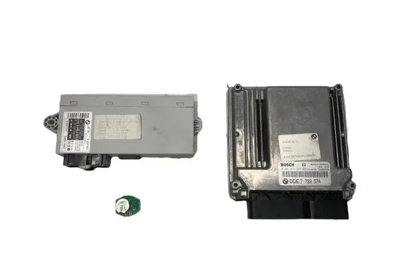 BMW 5 E60 E61 Engine ECU kit and lock set 7793574 0281011224 6927931