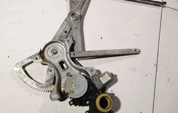 Sliding door window regulator with motor
