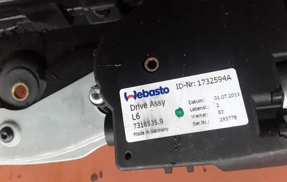 Sunroof motor/actuator
