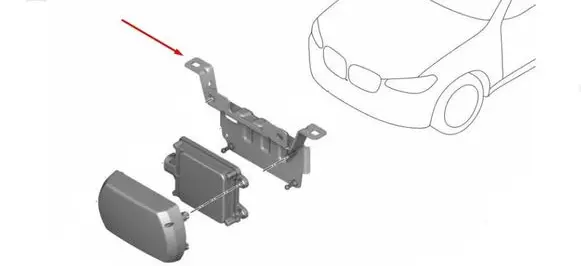 BMW X3 G01 Blind spot radar bracket 66316869772