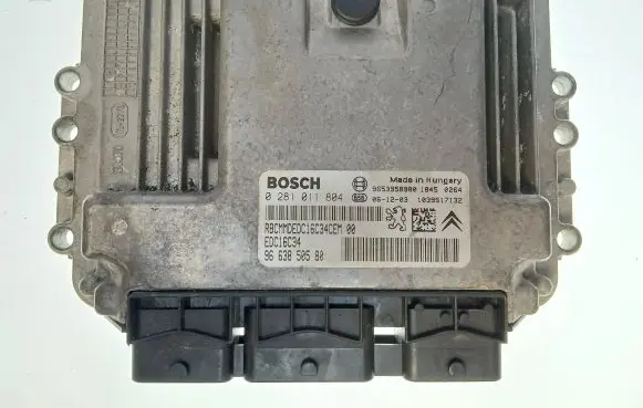 Citroen C3 Engine control unit/module 9663850580 0281011804 9653958980
