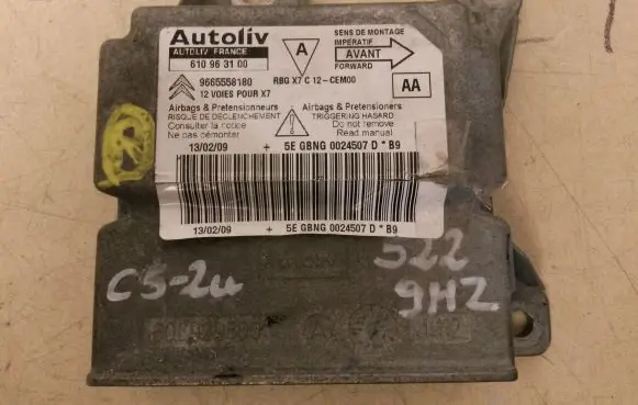 Citroen C5 Airbag control unit/module 9665558180 610963100