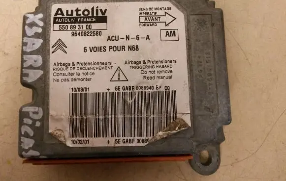 Citroen Xsara Picasso Airbag control unit/module 9640822580 550893100