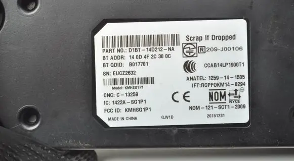 Ford Fiesta Bluetooth control unit module D1BT14D212NA