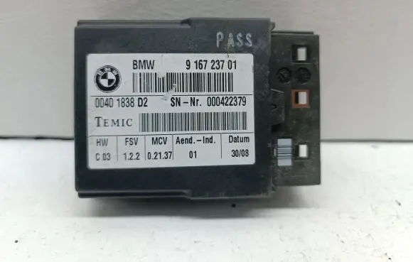 BMW 5 E60 E61 Seat control module 9167237 00401838