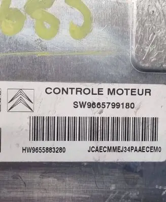 Citroen Berlingo Engine control unit/module ECU 9665799180 9655883280