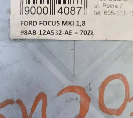 Ford Focus Engine control unit/module 98AB12A532AE