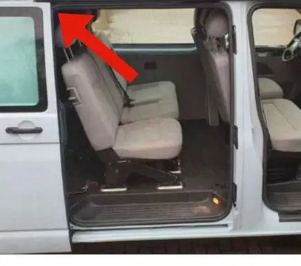 Volkswagen Transporter - Caravelle T5 Sliding door upper roller guide/hinge 7H0843336D