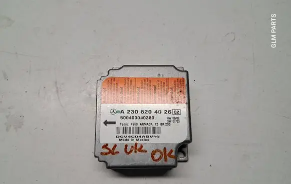 Mercedes-Benz SL R230 Airbag control unit/module A2308204026