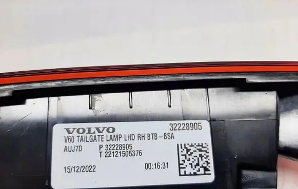 Volvo V60 Rear/tail lights 32228905