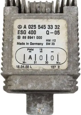Mercedes-Benz Vaneo W414 Coolant fan relay A0255453332 ESG400 898941000