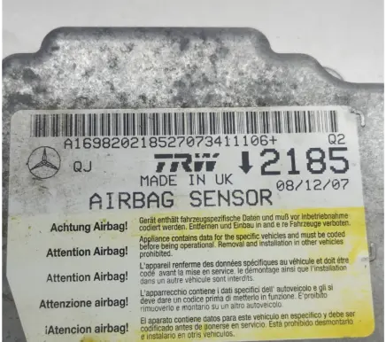 Mercedes-Benz A W169 Airbag control unit/module A1698202185