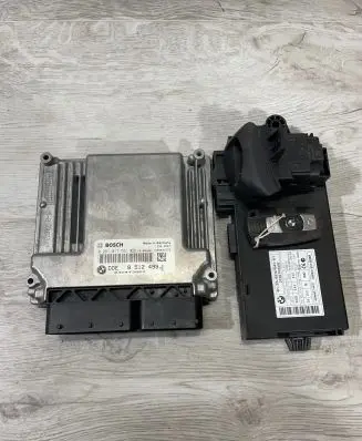 BMW 1 E81 E87 Engine ECU kit and lock set 8512499 0281017551 9237047