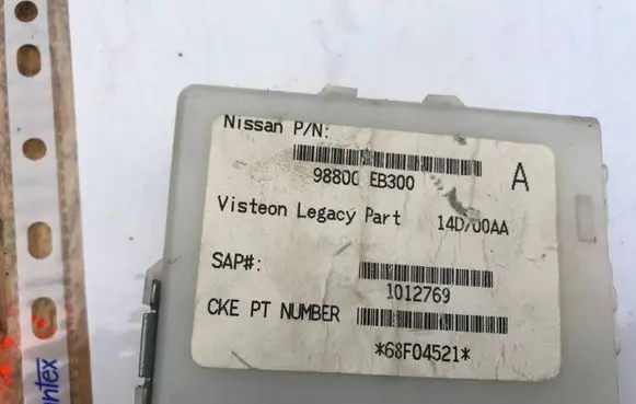 Nissan Pathfinder R51 Other control units/modules 98800EB300 1012769 68F04521