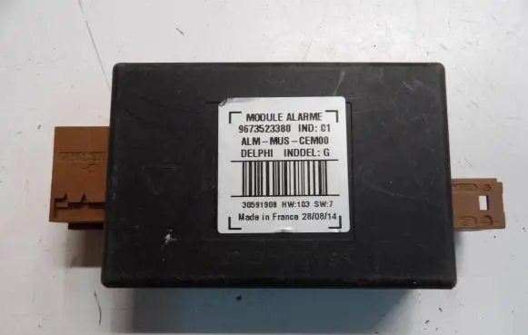 Peugeot 308 Alarm control unit/module 9673523380 30591908