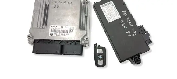 BMW 3 E90 E91 Engine ECU kit and lock set 7809000 9147195 0281014238
