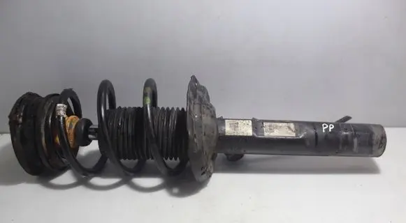 Front shock absorber with coil spring