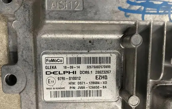 Ford Kuga II Engine control unit/module JV6A12A650BA 97RI010012 1S7112B684XD